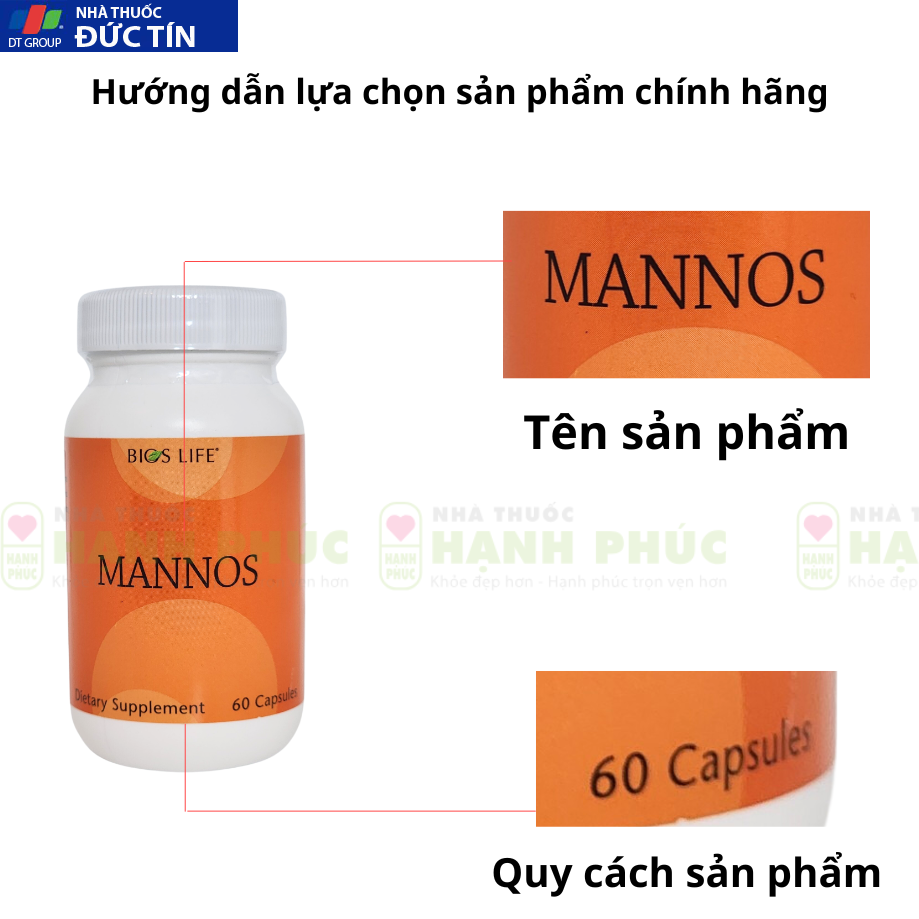 Bios Life Mannos Unicity Tăng Cường Hệ Miễn Dịch Lọ 60 Viên 14 Phan biet Mannos
