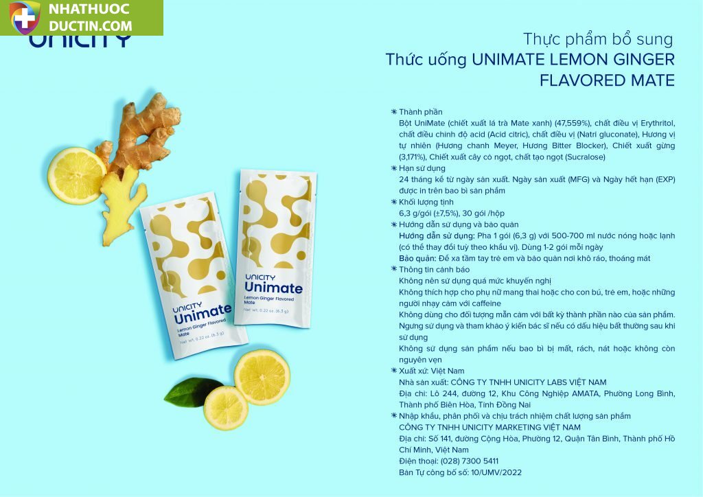 Unimate Trà Vị Chanh Gừng 25 Unimate Lemon Ginger avatar 1024x724 1