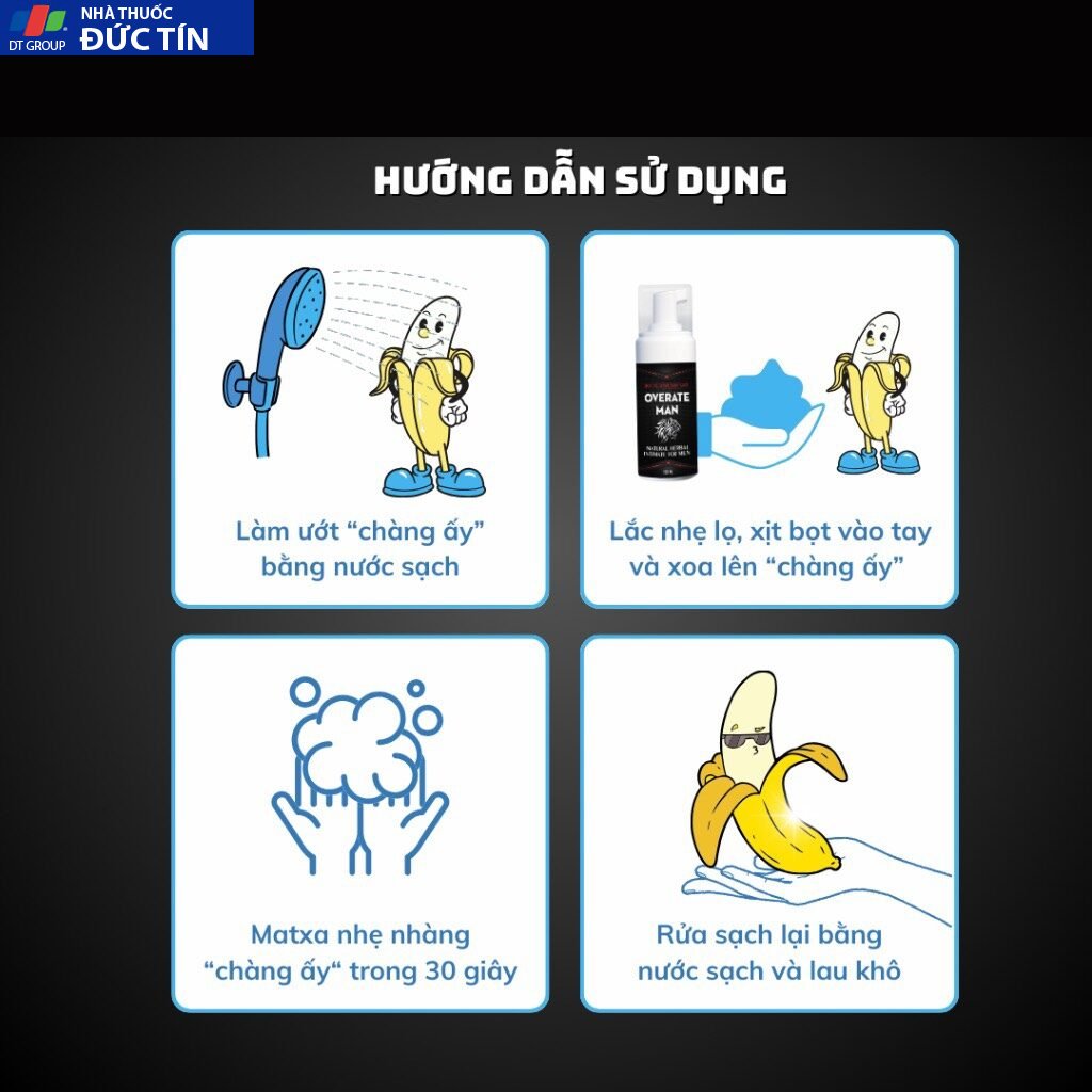 Bọt Vệ Sinh Nam Overate Mát Lạnh 100ml - Dung dịch vệ sinh nam, vệ sinh nam mát lạnh chiết xuất thảo dược 28 bot2