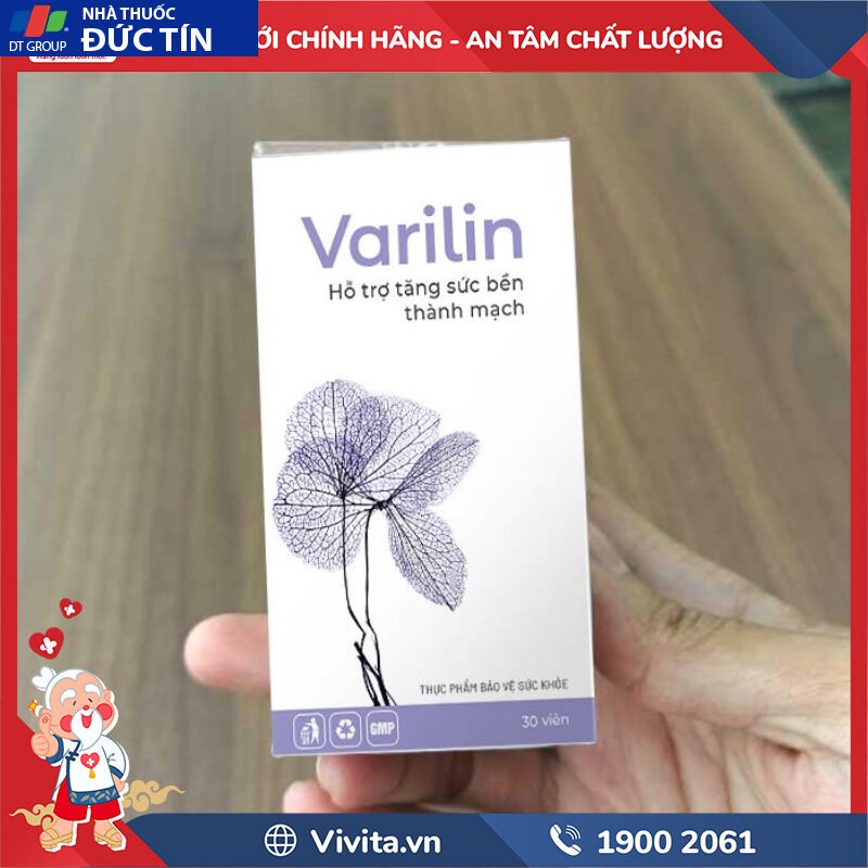 Varilin đối với bệnh suy giãn tĩnh mạch giúp phục hồi chức năng của tĩnh mạch và mạch máu 30V 35 cach su dung varilin
