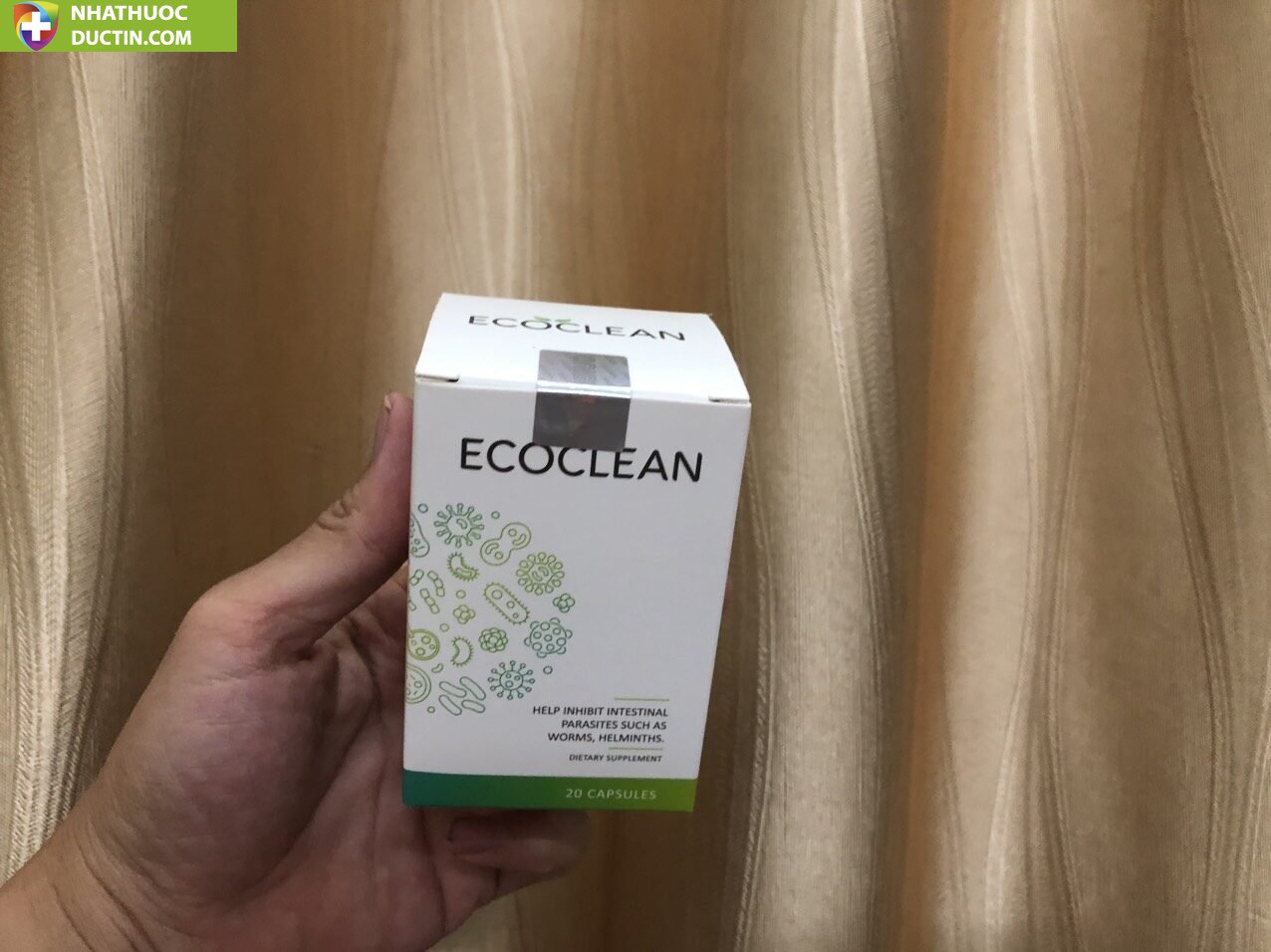 Viên Uống ECOCLEAN Hộp 20 viên - giúp ức chế ký sinh trùng đường ruột 12 eco6