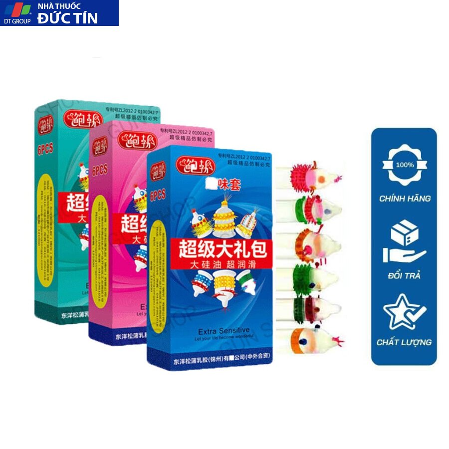 Bao cao su GAI BI Extra Sensitive Runbo TĂNG KHOÁI CẢM Siêu mỏng có nhiều Gel bôi trơn Kéo dài quan hệ Đôn 6C - Omi 17 gaibi2