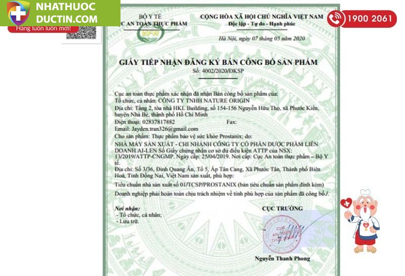 Viên Uống Prostanix Hỗ Trợ Điều Trị U Xơ Tiền Liệt Tuyến | Hộp 30 Viên 6 Viên Uống Prostanix Hỗ Trợ Điều Trị U Xơ Tiền Liệt Tuyến | Hộp 30 Viên - Ảnh 6