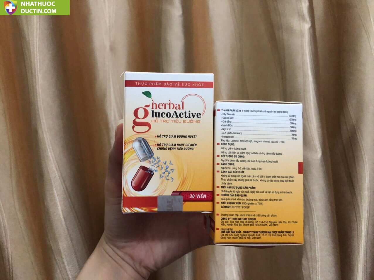 Combo 20 hộp Viên Uống Herbal Glucoactive Hỗ Trợ Ổn Định Đường Huyết 17 glu4 1