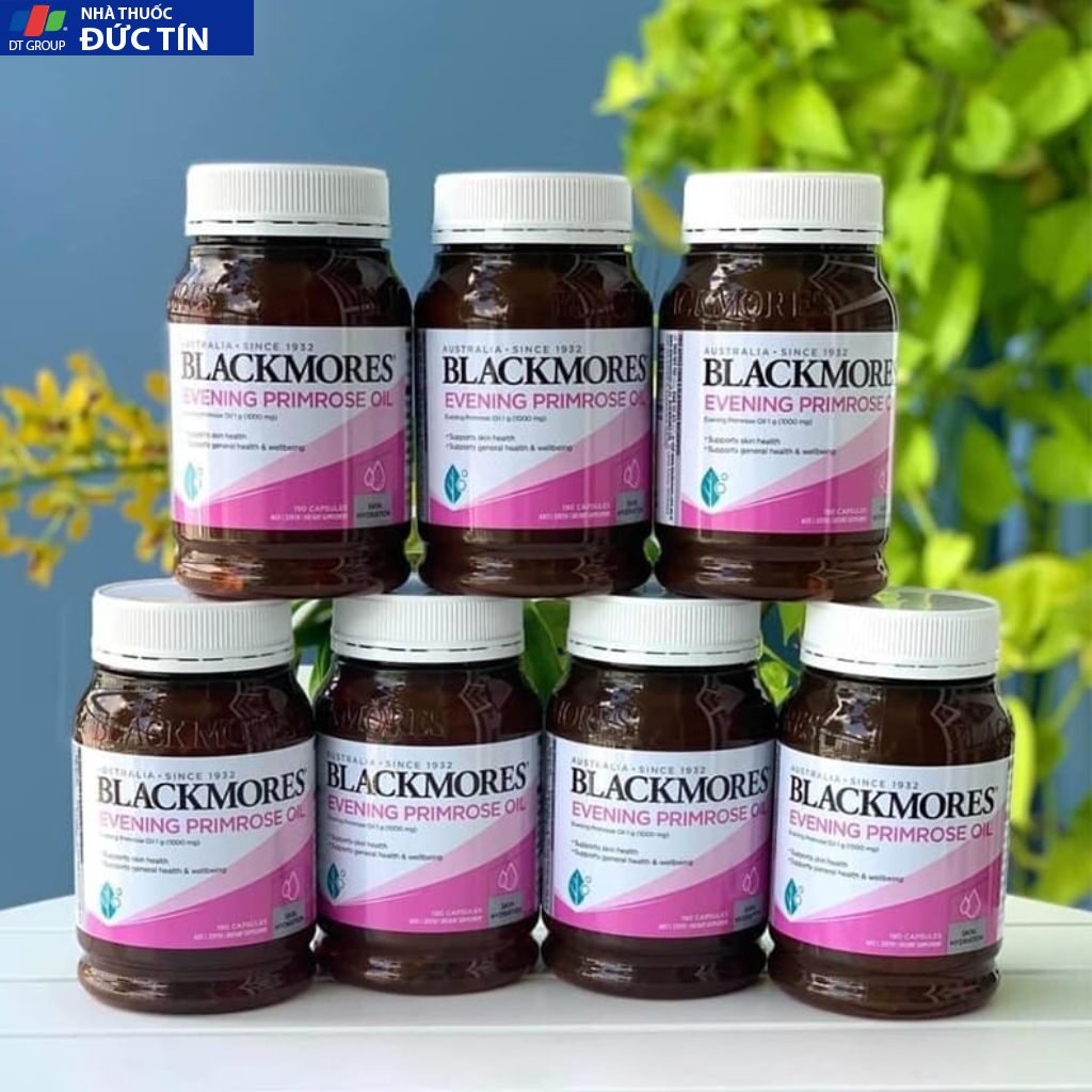 Tinh dầu hoa anh thảo Blackmore Evening Primrose Oil 1000 đẹp da, cân bằng nội tiết tố lọ 190v 18 hoa7