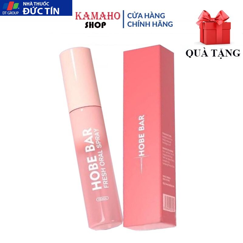 Xịt Thơm Miệng HOBEBAR Hương Đào Loại Bỏ Vi Khuẩn Gây Mùi Sạch Miệng Thơm Tức Thì Giữ Mùi Lâu Chai 20ml 25 hobe1 1