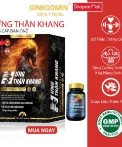 Viên uống Hưng Thận Khang GINKGOMIN tăng cường sinh lý nam, hỗ trợ bổ thận tráng dương - Lọ 30 viên
