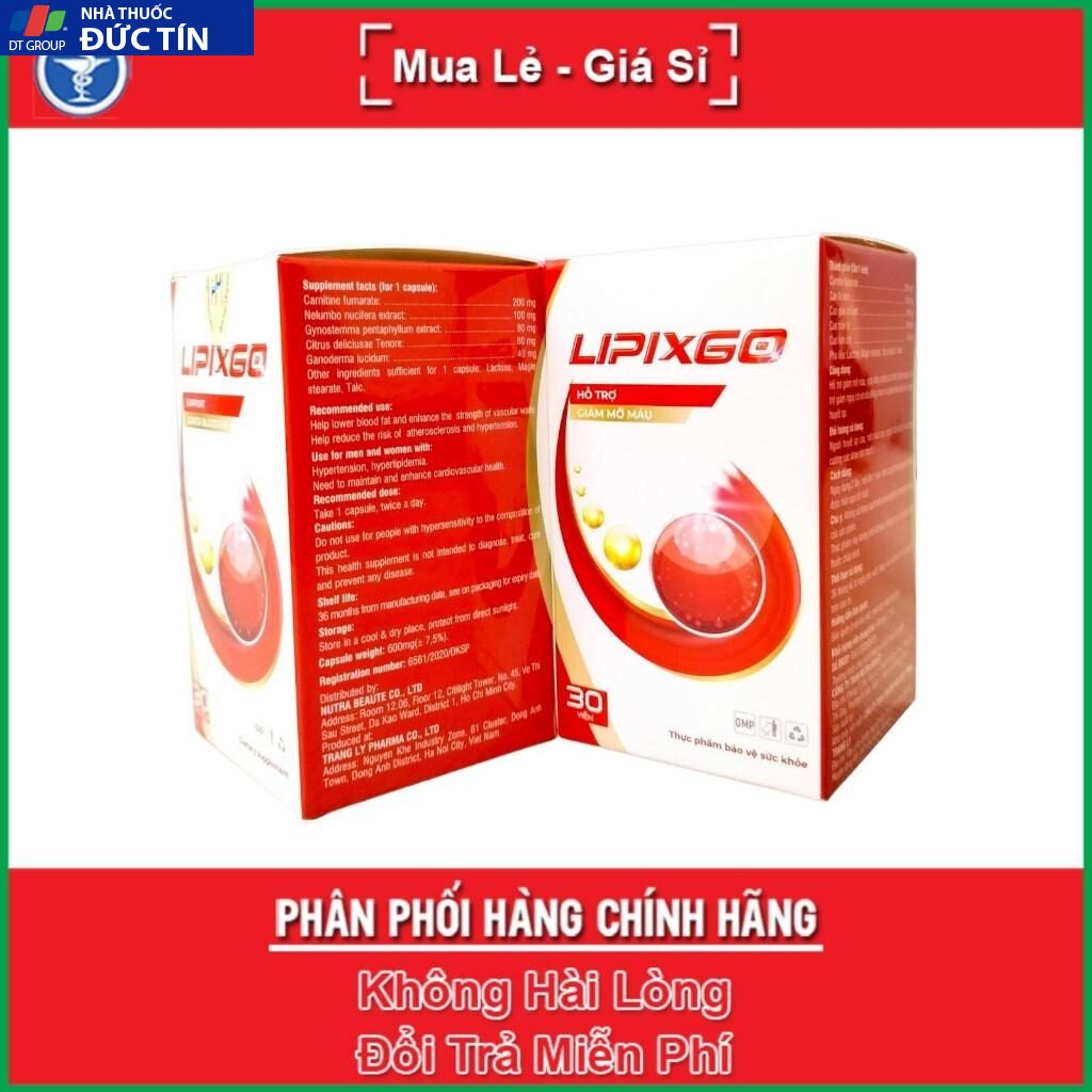 Combo 10 hộp Viên uống Lipixgo hỗ trợ giảm mỡ máu tim mạch 19 ipix3 1