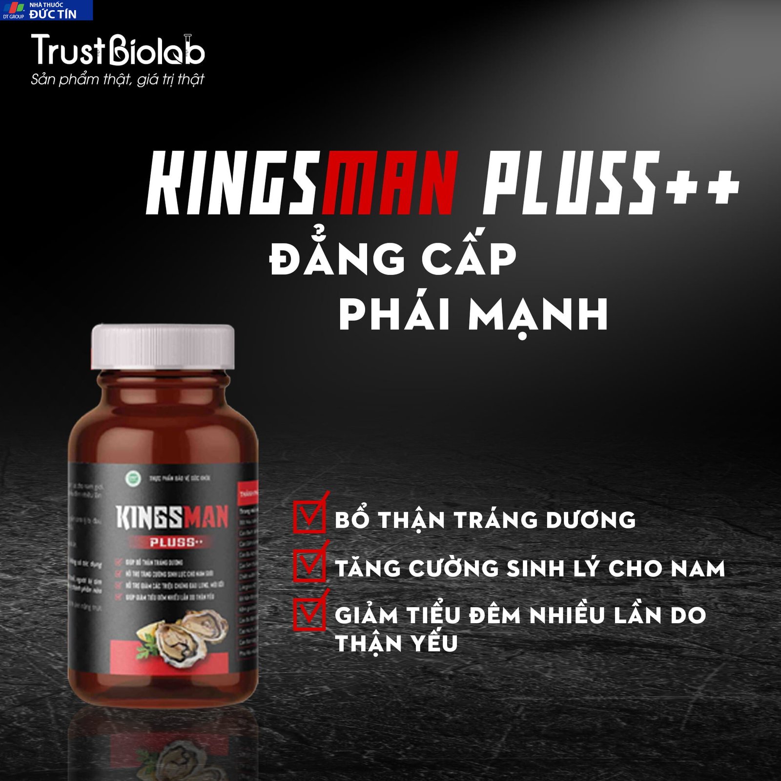 KINGSMAN Pluss++ Thực phẩm bảo vệ sức khỏe, Tăng cường sinh lực cho nam giới chính hãng 12 kingmen5 1