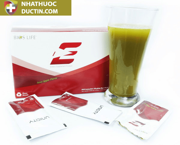 Bios Life E Unicity vị táo sour apple tăng cường năng lượng Hộp 30 gói 19 life1
