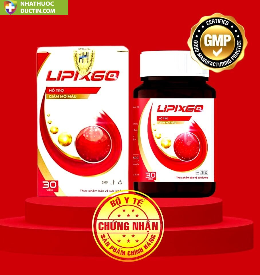 Combo 24 hộp lipixgo, viên uống hỗ trợ giảm mỡ máu 19 lipix1 1