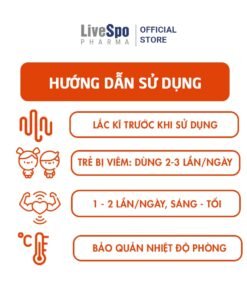 Alternative view of Xịt mũi, họng giảm nghẹt mũi, viêm mũi - Livespo Navax chuyên dụng chứa Bào tử lợi khuẩn (Hộp 10ống)