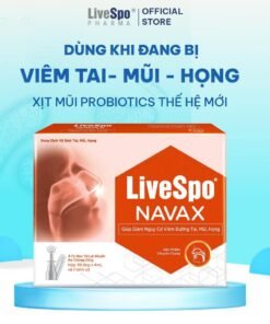 Xịt mũi, họng giảm nghẹt mũi, viêm mũi - Livespo Navax chuyên dụng chứa Bào tử lợi khuẩn (Hộp 10ống)