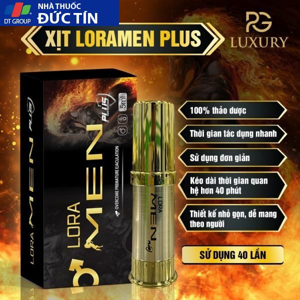 Chai Xịt Lora Men Plus Chống Xuất Tinh Sớm Chính Hãng 13 lora4