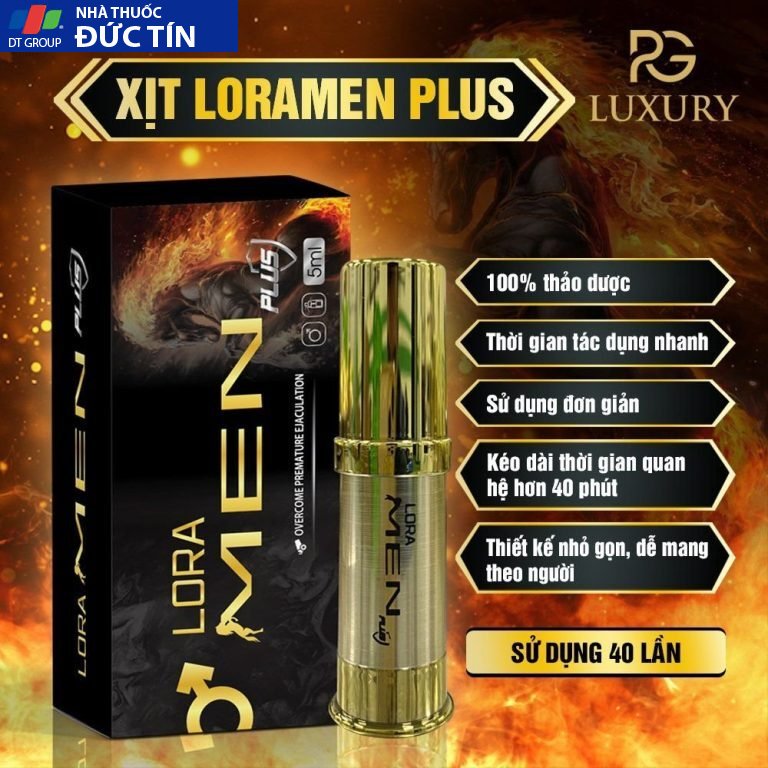Chai Xịt Lora Men Plus Chống Xuất Tinh Sớm Chính Hãng 12 lore2
