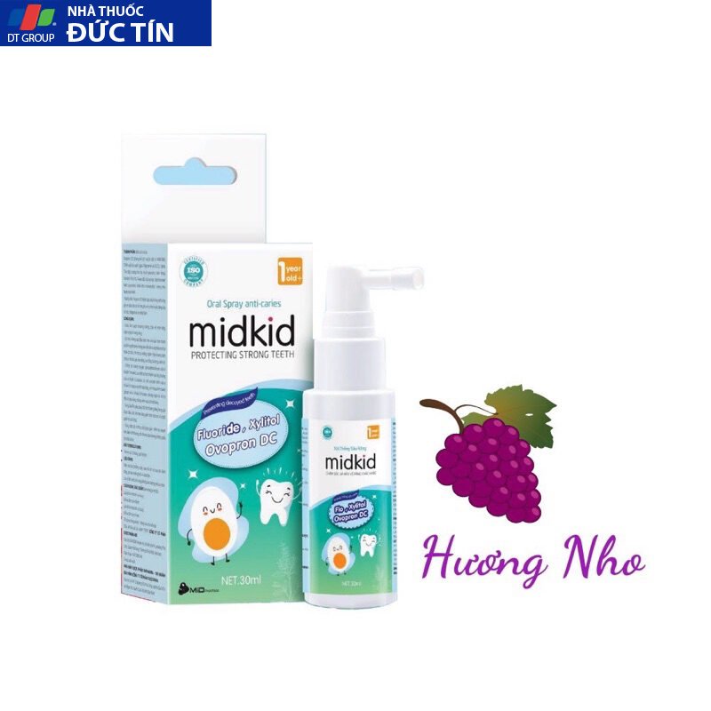 Kem Đánh Răng Dạng Xịt Chống Sâu Răng Midkid.Bảo Vệ Răng Chắc Khỏe Cho Bé Từ 1 Tuổi 14 mi6
