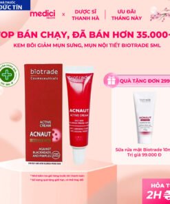 Kem Chấm Mụn giảm mụn bọc, mụn viêm, mụn nội tiết BIOTRADE ACNAUT ACTIVE CREAM/LOTION 9 mun2 1