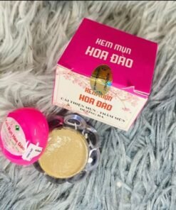 Kem Mụn Đông Y Hoa Đào-Kem Chấm Mụn - Mờ Thâm , Sạch Nám,Trắng Da- Kem mụn hoa đào 8 mun2