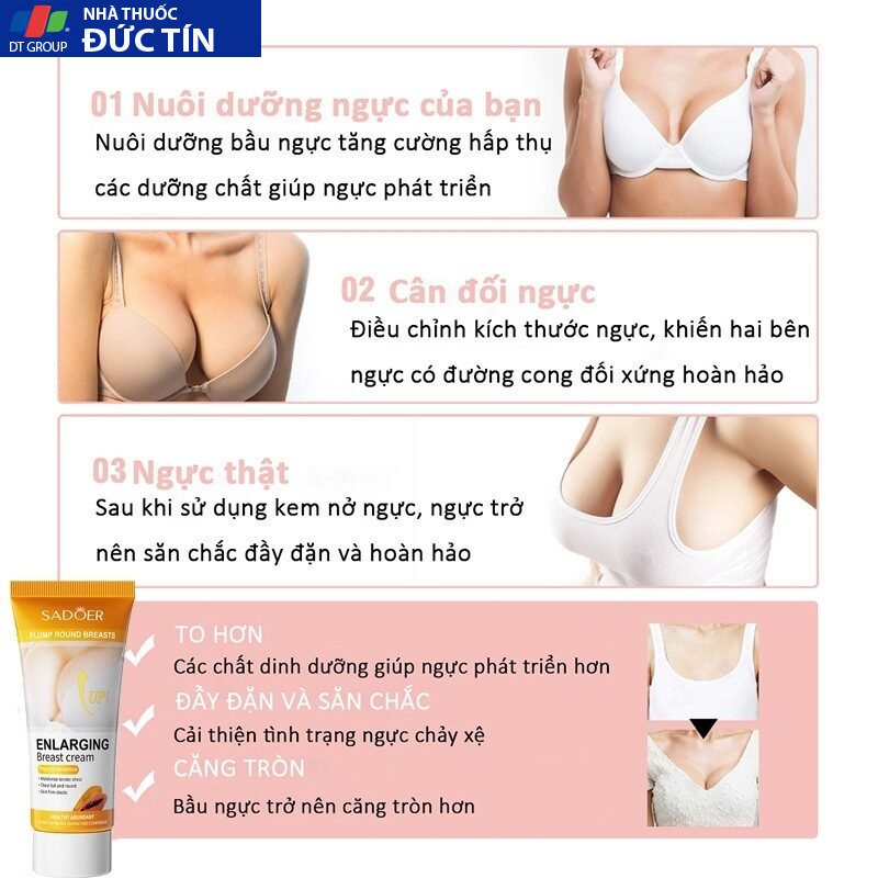 Kem nở ngực làm săn chắc ngực toàn diện giúp nâng ngực đầy đặn, tự nhiên, hỗ trợ săn chắc vòng một thêm tự tin 60g 25 nonguc4 1