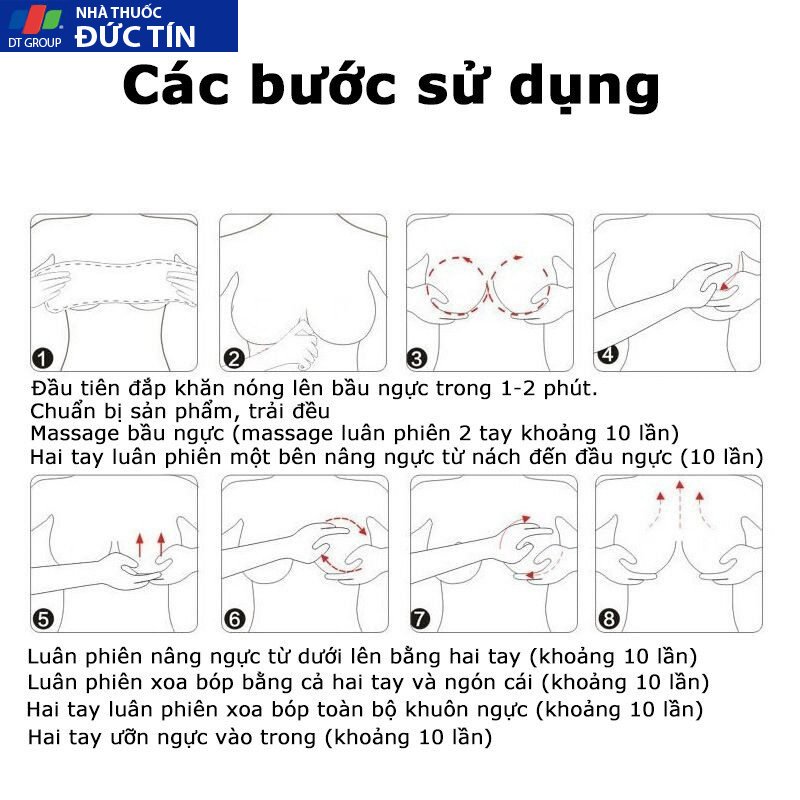 Kem nở ngực làm săn chắc ngực toàn diện giúp nâng ngực đầy đặn, tự nhiên, hỗ trợ săn chắc vòng một thêm tự tin 60g 21 nonuc7