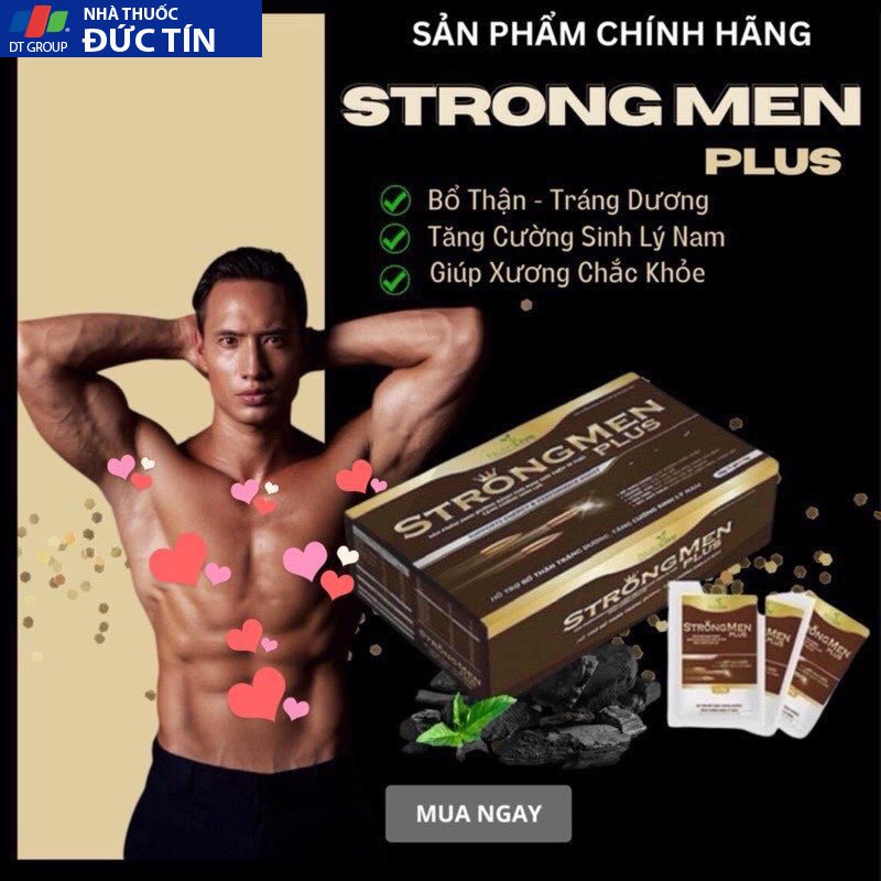 Tăng Cường Sinh Lý Nam Giới STRONG MEN PLUS, Chống Xuất Tinh Sớm, Bổ Thận Tráng Dương 17 strong2