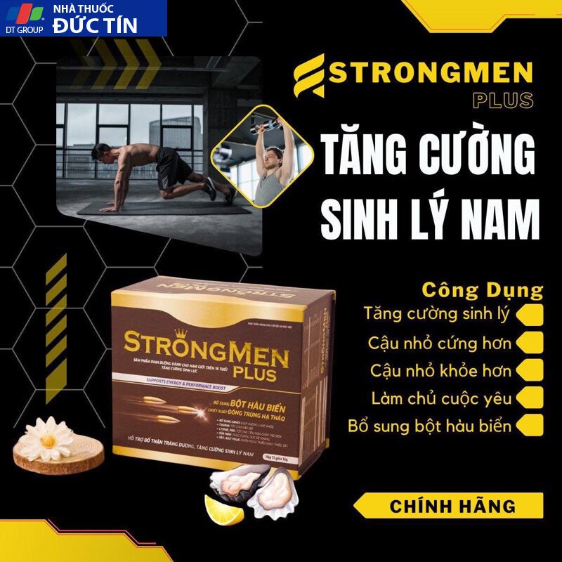 Tăng Cường Sinh Lý Nam Giới STRONG MEN PLUS, Chống Xuất Tinh Sớm, Bổ Thận Tráng Dương 14 strong6 1