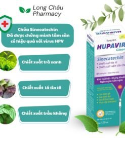(Che Tên) Dung dịch vệ sinh Nam Nữ Hupavir Clean HPV Giảm Sùi Mào Gà, hạt ngọc, mụn rộp, Herpes