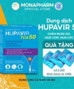 Dung Dịch Chấm Sùi Mào Gà HUPAVIR TCA 80 Hỗ Trợ Giảm Mụn Cơm, Mụn Cóc, Gai Sinh Dục, Hạt Ngọc Cho Nam Nữ- Lọ 10ml 12 sui2 2