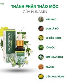Tinh chất xoá Mụn cóc, Mụn cơm, Mắt cá chân, Chai chân, Mụn thịt, Mụn ruồi chiết suất từ thảo mộc - NUNAMIN SERUM 15ML 11 sui2 3