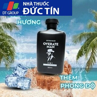 Sữa Tắm Gội Hương Nước Hoa Cho Nam Overate Man 3 IN 1 -HÀNG CAO CẤP- Chai 350ML GIúp Nam Giới Quyến Rũ. 17 tam6