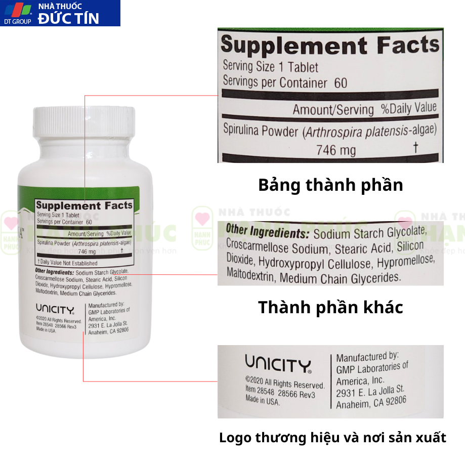 Tảo Unicity Chlorospirulina hỗ trợ cải thiện sức khỏe, tăng cường hệ miễn dịch 22 tao4