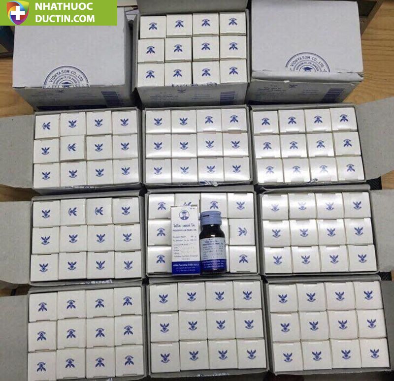 Podophylllin đánh bay sùi mào gà mụn cơm mụn cóc Thái Lan chính hãng ( che tên sp) 42 thuoc tri sui mao ga podophyllin 25 thai lan 15ml anh 002 1