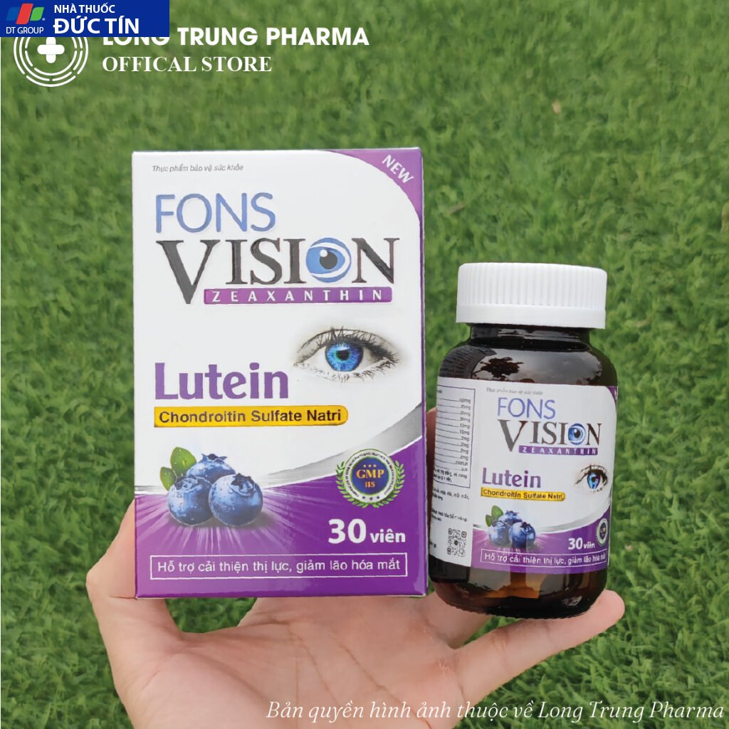Viên uống bổ mắt Fons Vision - hộp 30 viên giảm mờ mắt, khô mắt, nhức mỏi mắt cho mắt sáng, cải thiện thị lực 28 vi4 1