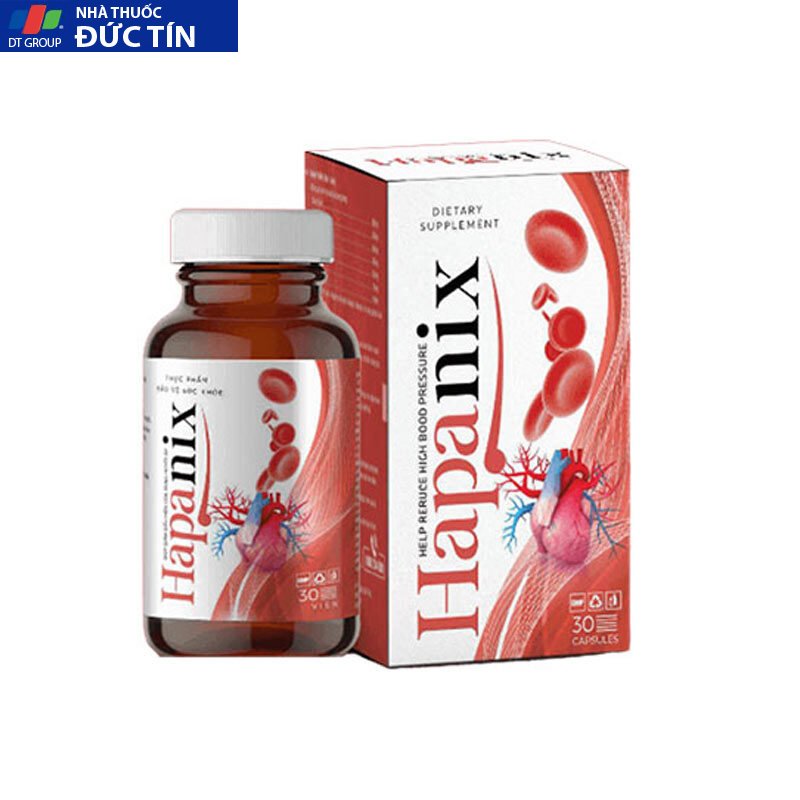 Viên Uống Hapanix Hỗ Trợ Cho Người Tăng Huyết Áp (Hộp 30 Viên) chính hãng 24 vien uong hapanix 2 1