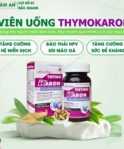 [ĐÀO THẢI H.P.V] Viên Uống THYMOKARON Hỗ Trợ Tăng Miễn Dịch - Hỗ Trợ Đào Thải HPV - Sạch Sùi Mào Gà