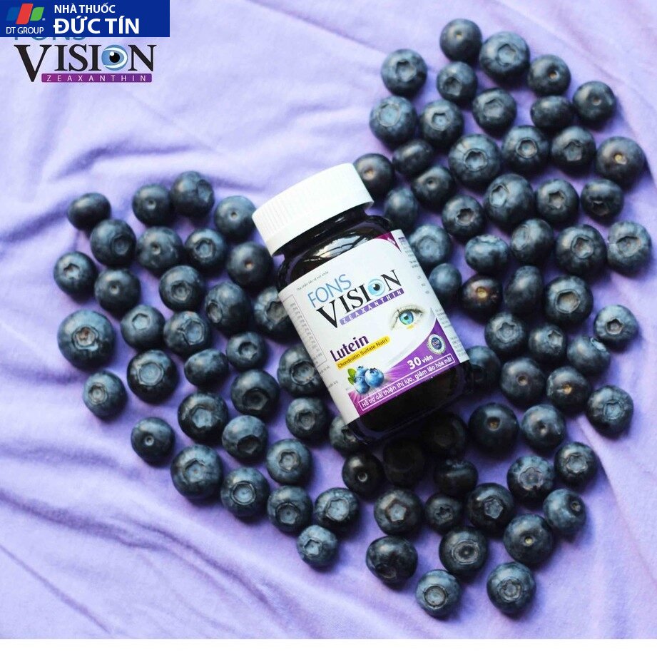 Viên uống bổ mắt Fons Vision - hộp 30 viên giảm mờ mắt, khô mắt, nhức mỏi mắt cho mắt sáng, cải thiện thị lực 20 vision