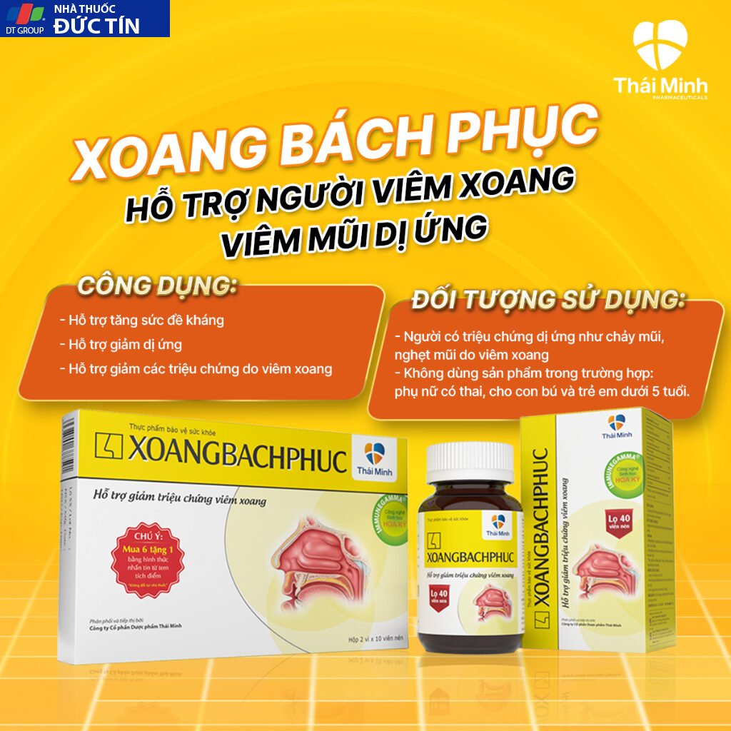Xịt Xoang Bách Phục Thái Minh - Hỗ trợ giảm ngạt mũi, chảy nước mũi, đẩy lùi viêm xoang, viêm mũi dị ứng - Lọ 15ml 12