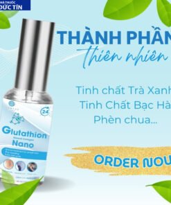 Xịt Khử Mùi 2IN1 Glutathion Nano 30ML - Khử Mùi Hôi Nách,Hôi Chân,Ngăn Tiết Mồ Hôi ,Hạn Chế Mùi Cơ Thể.24H. 12 za5