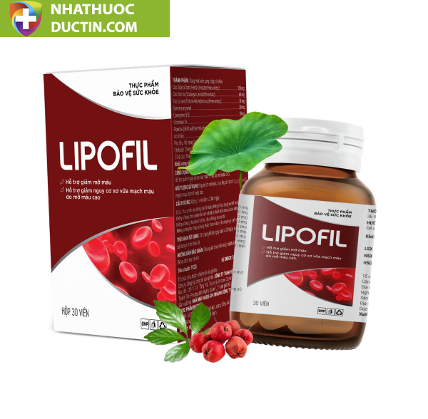 Lipofil giảm mỡ máu, ổn định huyết áp, ngừa đột quỵ 20 Lipofil VN 3
