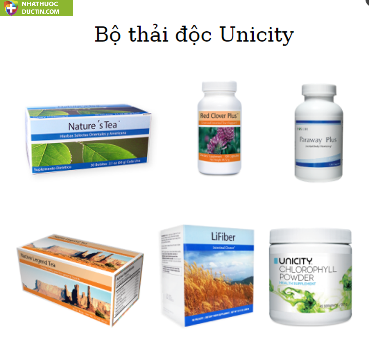 BỘ THẢI ĐỘC UNICITY 6 SẢN PHẨM 1 BỘ THẢI ĐỘC UNICITY 6 SẢN PHẨM