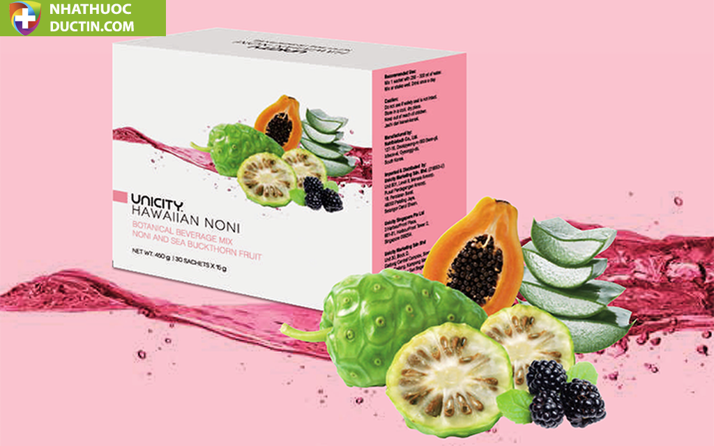 Hawaiian Noni Unicity tăng cường hệ miễn dịch (Hộp 30 gói) 16 hawai1