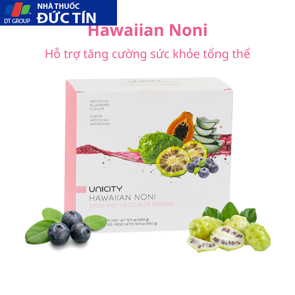 Hawaiian Noni Unicity tăng cường hệ miễn dịch (Hộp 30 gói) 13 hawai5