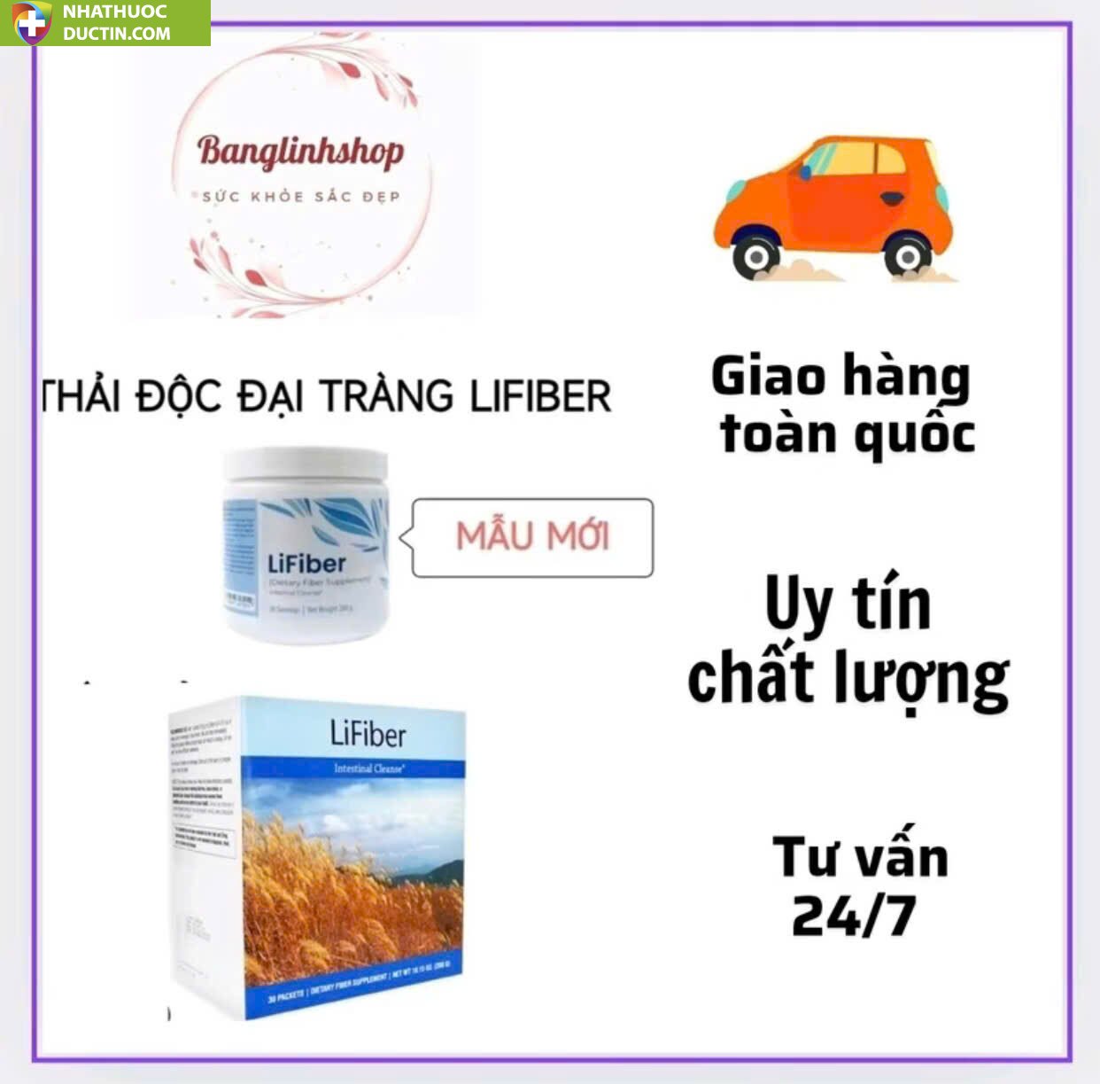 Lifiber Unicity Giúp Thải Độc và Cung Cấp Xơ 35 li3