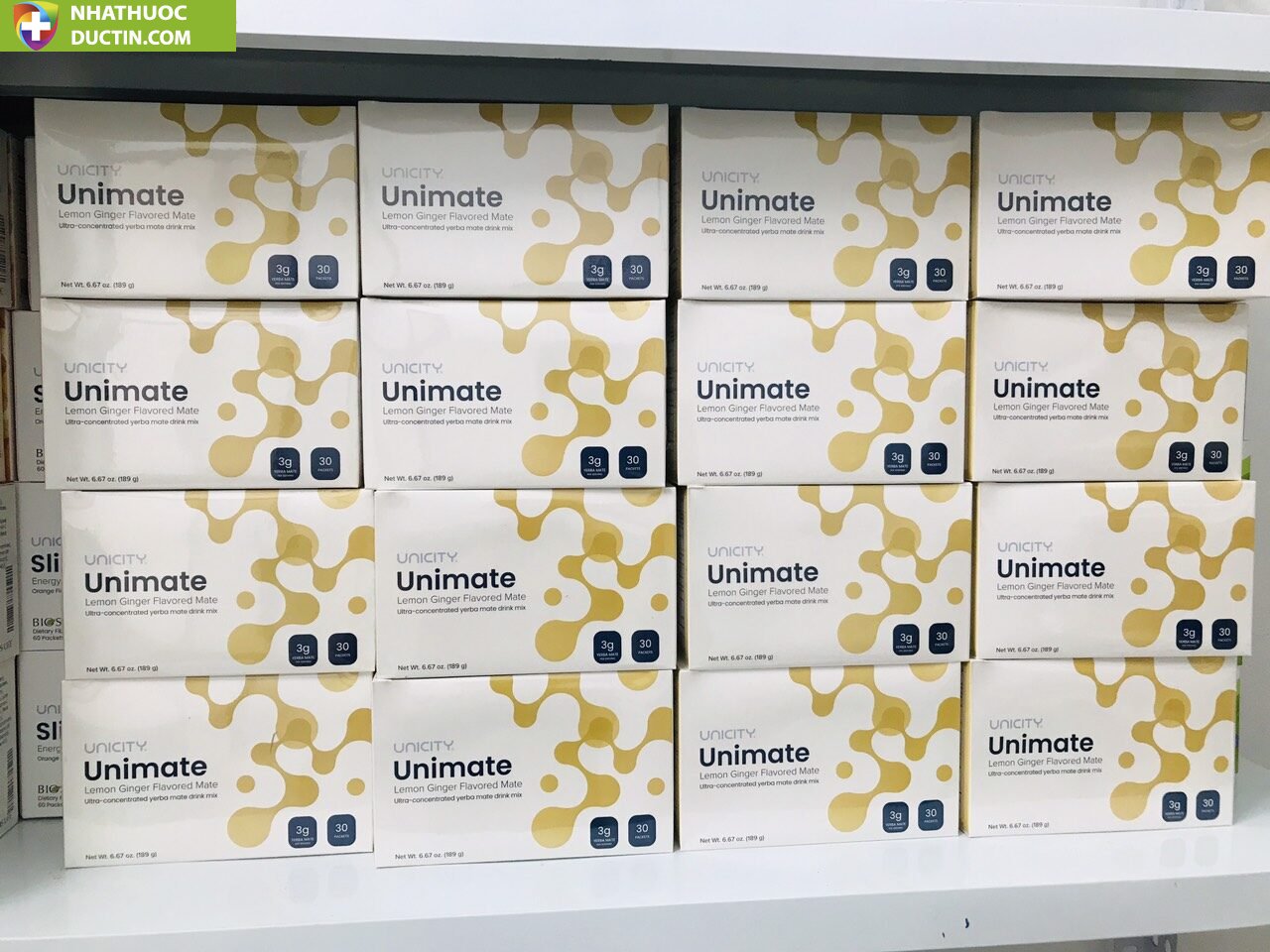 Unimate Lemon Ginger Flavored Mate Unicity hỗ trơ tăng cường năng lượng( hương chanh gừng -30gói/hộp) 17 lo3 1