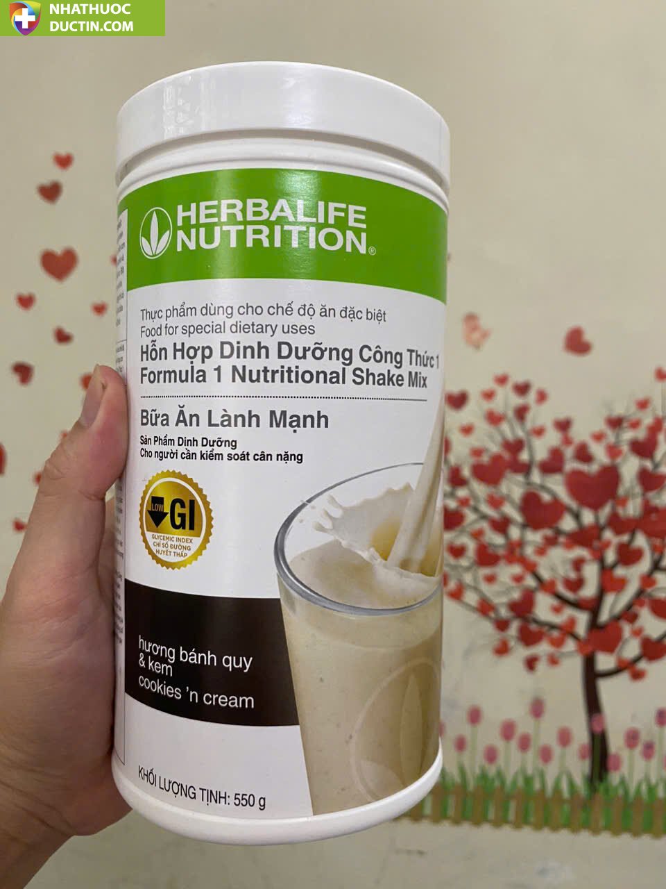 Sữa herbalife F1 bữa ăn lành mạnh herbalife công thức 1 hương bánh quy kem ( 550 Gram ) 11 suaann5
