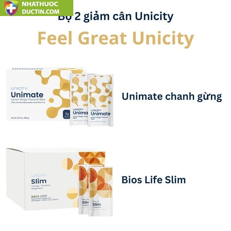 BỘ HỖ TRỢ GIẢM CÂN UNICITY SLIM UNIMATE CHANH GỪNG 15 Bo giam can Unicity 3