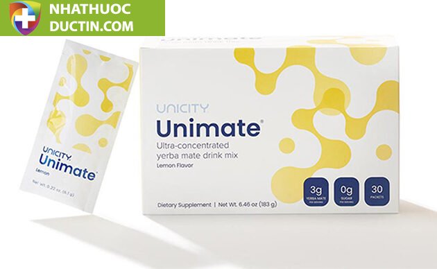 Unimate Chanh Gừng Unicity Nước Uống Chăm Sóc Não Bộ, Bổ Sung Năng Lượng 30 gói 25 Unimate chanh gung chinh hang gia bao nhieu1