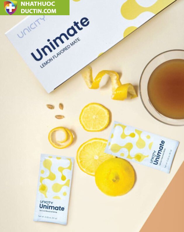 Unimate Chanh Gừng Unicity Nước Uống Chăm Sóc Não Bộ, Bổ Sung Năng Lượng 30 gói 24 Unimate chanh gung la gi