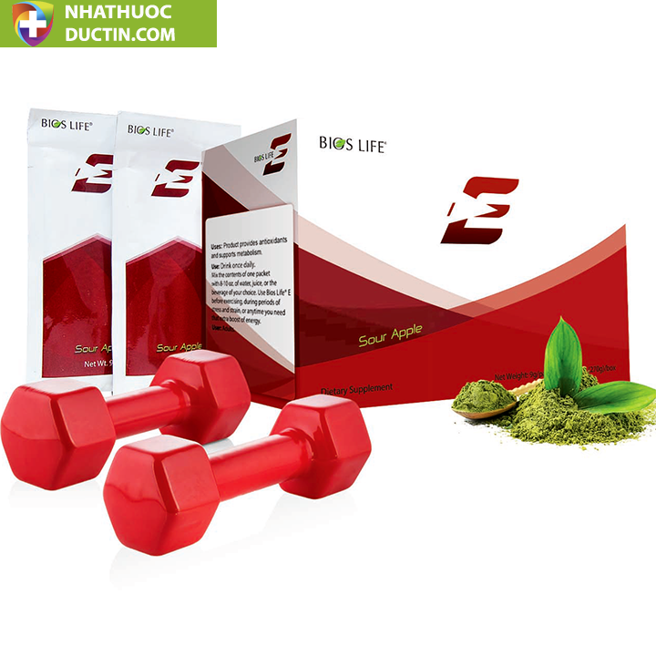 Bios Life E Unicity Sour Apple bổ sung năng lượng và hỗ trợ làm chậm quá trình lão hóa ( Vị Táo) 29 life6