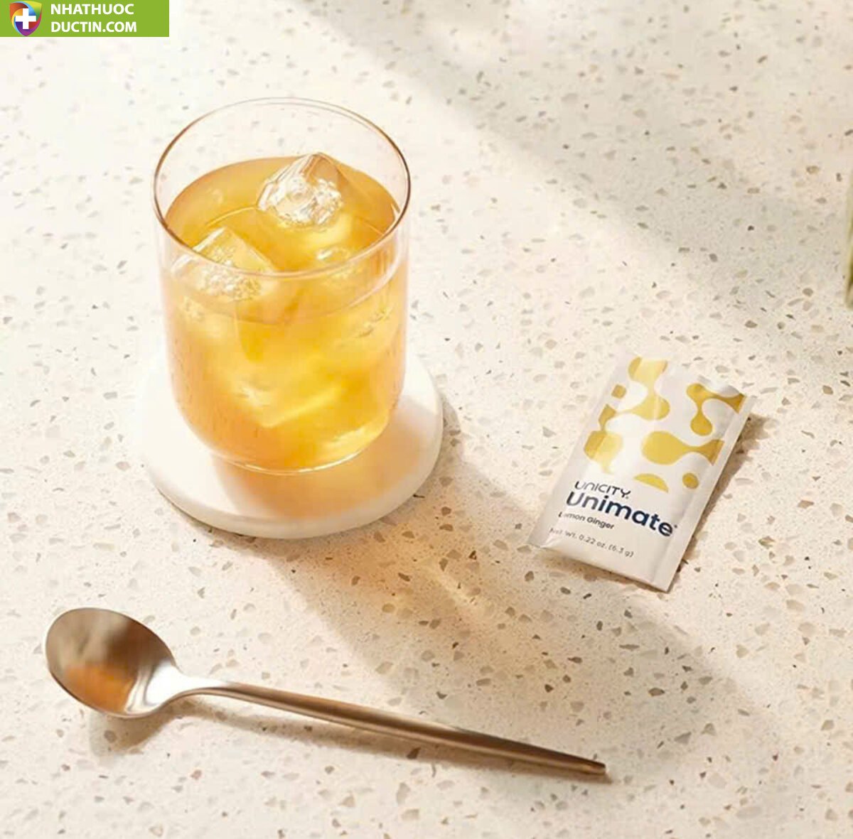 Bột Uống Chanh Gừng Unicity Unimate Lemon Ginger Flavored Mate (Hộp 30 gói) 12 tra2